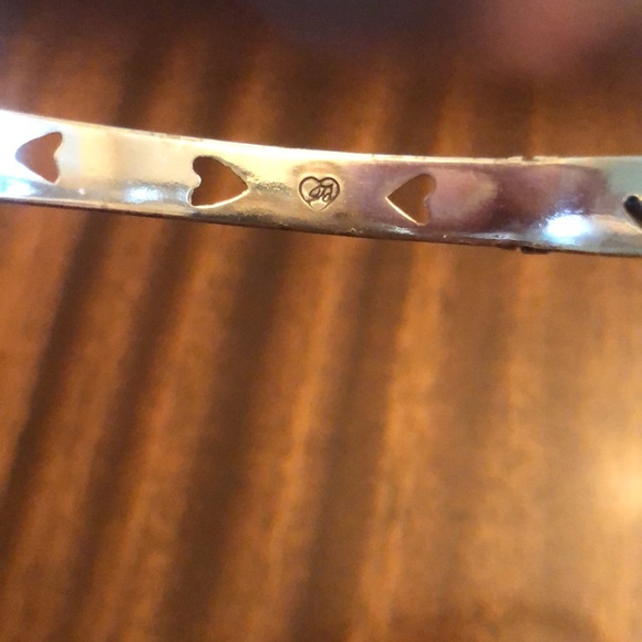 Brighton open heart layering bangle bracelet - Picture 5 of 7